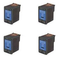 Generic Remanufactured Ink Cartridge Replacement for HP C9351A ( Black , 4-Pack )