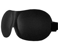 LOSOUL Eye Mask for Sleeping, Sleep Mask for Men Women, Block Out Light, Comfort and Lightweight, for Travel, Shift Work, Naps (Black)