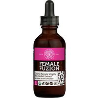 Global Healing Center Female Fuzion Organic Raw Herbal Extract, Women's Vitality and Energy Booster, Hormone Balance 2 Fl oz