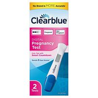 Clearblue Digital Pregnancy Test with Smart Countdown, 2 Tests (Pack of 2)