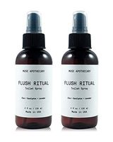 Muse Bath Apothecary Flush Ritual - Aromatic & Refreshing Before You Go Toilet Spray, 4 oz, Infused with Natural Essential Oils - Aloe + Eucalyptus + Lavender, 2 Pack