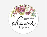 from My Shower to Yours Stickers, Baby Shower and Bridal Shower Event Favor Labels (#379-027)