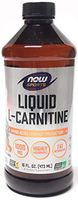 NOW Foods L-Carnitine Liquid Tropical Punch 1000 mg - 16 oz. - Pack of 3
