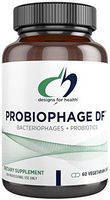Designs for Health Probiophage DF - Bacteriophage Prebiotic and 5 Billion CFU Probiotic to Promote Healthy GI + Immune Function, Dairy + Gluten Free (60 Capsules)