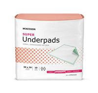 McKesson Super Disposable Underpad Fluff/Polymer 30 X 30" UPMD3030 10 Pads