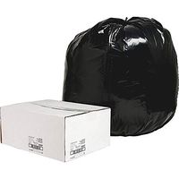 Nature Saver Recycled Heavy-Duty Black Trash Liners, 56 Gallon, 1.65 Mil