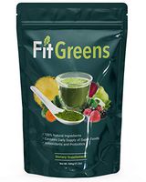 Fit Greens USDA Organic Superfood Powder Premium Super Greens - All-Natural Veggie Greens Daily Supplement for Energy, Immunity & Health - Wheat Grass, Spirulina Powder, Alfalfa & More - 30 Servings