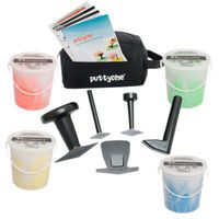 Puttycise TheraPutty Set, 5 Tools, 4 x 5 lb. Putties, Medium (Yellow, Red, Green, Blue)