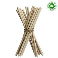 Wood Effect Paper Drinking Straws-100 Pack Disposable 100% Biodegradable and Eco Friendly Durable and Perfect for Your Kids and Adult Parties Safe and Not Harmful to The Environment