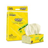 Blusea Bamboo Pulp Facial Tissues, Eco-Friendly Recycled Paper, Home Use Soft Dinner Napkins, 6 Packs