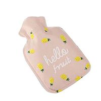 Warm Classic Small 0.1 L Hot Water Bottle Cute Cartoon Safe Water-Filled, Pineapple