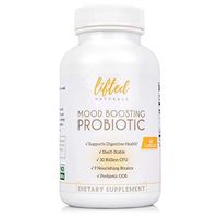 Probiotic - Mood Boosting Probiotic - Anxiety Formula w/GOS Prebiotic - Probiotics for Gut Health - Digestive + Immune Blend - Prebiotics for Mental Support