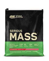 Optimum Nutrition Serious Mass Weight Gainer Protein Powder, Vitamin C, Zinc and Vitamin D for Immune Support, Strawberry, 12 Pound (Packaging May Vary)