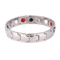 Healifty Magnetic Bracelet for Men Arthritis Wristband Carpal Tunnel Silver