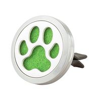 JAOYU Car Essential Oil Diffuser Vent Clip Car Aromatherapy Diffuser Stainless Steel Animal Locket with 8 Refill Pads