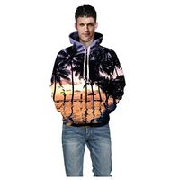 Unisex 3D Novelty Hoodies Graphic Pattern Print Galaxy Pullover, LIM&ShopSweatshirt Pocket Christmas Halloween Orange