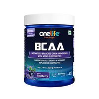 OneLife BCAA Post Workout Supplement Blueberry Energy Boost Weight Loss Absolute Nutrition Big Muscle (250 gm)