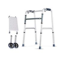 Compact Folding Walker, with Trigger Release and Wheels for The Seniors [Accessories Included] Narrow Lightweight Supports up to 330 lb