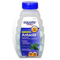 Equate Extra Strength Antacid Wintergreen 750 mg 96 Chewable Tabs Compare to Tums EX (3)