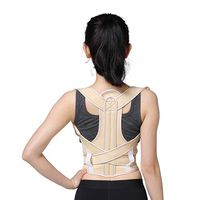 FENGFAN Posture Orthotics - Body Posture Belt Back Sitting Position Correction Belt Breathable Hidden Forming Student Humpback Belt Curved Straight Belt (Size : M)