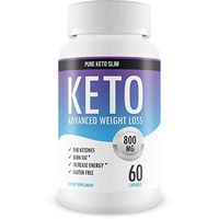 Pure Keto Slim - Keto Diet Pills - Exogenous Ketones Help Burn Fat - Weight Loss Supplement to Burn Fat - Boost Energy and Metabolism - 60 Capsules