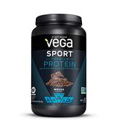 Vega Sport Protein Powder Mocha (19 Servings, 28.6 Ounce) - Plant-Based Vegan Protein Powder, BCAAs, Amino Acid, tart cherry, Non Dairy, Keto-Friendly, Gluten Free,  Non GMO (Packaging May Vary)