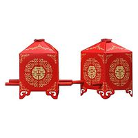 Zcargel Hot Sale Chinese Traditional Red Bridal Sedan Chair Style Wedding Bridal Shower Favor Candy Gift Boxes