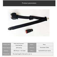 LRWSB 3-Point Automatic Coiler Adjustable Safety Belt 2.8M Forklift Trains Car Bus Seat Belt