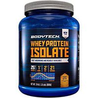 Whey Protein Isolate Powder with 25 Grams of Protein per Serving, BCAA's Ideal for Post Workout Muscle Building and Growth, Contains Milk and Soy, Peanut Butter (1.5 Pounds) by BodyTech