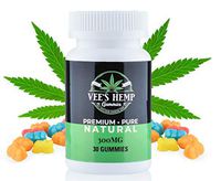 Premium Hemp Gummies- 10 mg Gummy Bear -Hemp Infused -Great Taste - Non GMO -Organic - USA Made - Natural Relief for Sleep Insomnia Anxiety Pain Inflammation Depression and Nausea 30 ct.