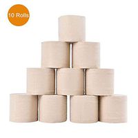 Soft Toilet Paper, 10 Rolls 3-ply Bamboo Pulp Paper Towels Unbleached Paper Tissues,Travel Safe Cleaning Rolls Natural Rolls for School Offices Kitchen Bathroom Toilet