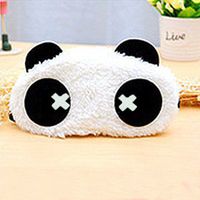 grocerystore Relieve Eye Fatigue Sleeping Calm The Nerves Eye Protection Cover Travel Light Shielding Lovely Cotton Breathable Panda Eye Mask with ice Bags E Style