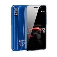 Rcsbtd Network: 4G(Black), GPS, WiFi, Bluetooth, Threefold SIM, 3.22 inch Android 7.1 MTK6739 Quad Core, Support Google Play, 2GB+16GB (Color : Blue)
