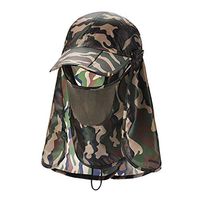 Meidexian888 Outdoor Sun Hat for Women, Ear Neck Head Cover Fishing Hiking Sunshade Boonie Snap Cap (Brown)
