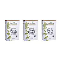 Swanson Green Leaf Stevia Extract 100 Pkts 3 Pack