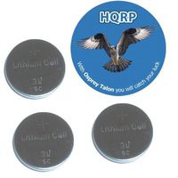 HQRP 3 Pack Lithium Coin Battery Compatible with Lexus Intelligent Key fits 2006-2008 Lexus RX400h MHU33/38 Second Generation Plus Coaster