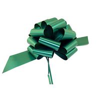 Large Hunter Green Pull Bows - 9" Wide, Set of 6, Christmas, Gift Basket, Presents, Wreath, Swag, St. Patrick's Day, Earth Day, Birthday, Fundraiser, Classroom, Office, Decoration