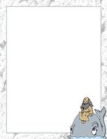 Bible Jonah & The Whale Stationery Printer Paper 26 Sheets