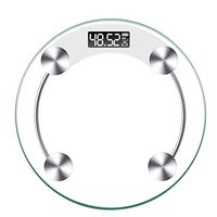 WPCBAA Toughened Glass Digital Body Scales 180KG Bathroom Scale Gym Smart Scales LCD Display Body Weighing Digital Weight Scale Electronic Weight Scale