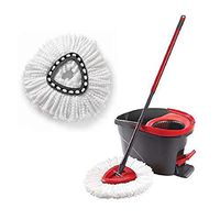 Microfiber 360° Spin Mop Replacement Heads,Kingwo Easy Cleaning Mopping Wring Flip Mop Head