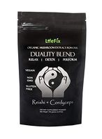 LifeFix Duality Blend - Reishi and Cordyceps Organic Mushroom Extract Powder - 100g