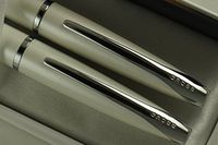 Cross Limited Edition ATX Cross Pearlescent Ivory White with Cross Signature center band Gel ink Rollerball Pen and Ballpoint pen Set . A great gift for any occassion