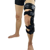 Orthomen OA Unloader Knee Brace - Lateral/Outside Support for Arthritis Pain, Osteoarthritis, Cartilage Defect Repair, Avascular Necrosis, Tibial Plateau Fracture (Left-Black)