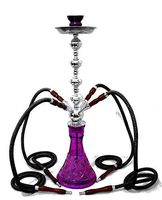 Sale 4 hose 26" Purple Hookah shisha nargila narguile nargile vase cool pipes