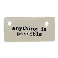 MY SWANKY HOME Anything is Possible Ceramic Tag Label Set 6 | Gift Reusable Inspirational
