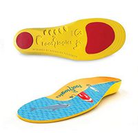 Footlogics Fun Kids Orthotic Shoe Insoles with Arch Support for Children’s Heel Pain (Sever’s Disease), Growing Pains, Flat Feet - Children’s, Pair (Kids 1-3, Yellow)