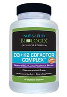 Vitamin D3 + K2 Cofactor Complex (10,000 IUs / 45 mcg) - 60 Capsules by Neurobiologix