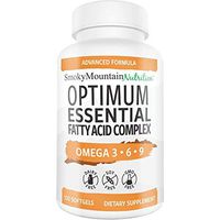 Omega 3 6 9 Triple Fish Oil 927mg Complex (120 Capsules) Fish Oil (EPA & DHA), Safflower Oil, Borage Oil, Flaxseed Oil- Non-GMO, Soy-Free