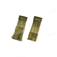 EASYINSMILE 2 PCS Autoclavable Bur Cleaning Brass Flat Wire Brush Dental Lab Tools