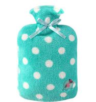 Safe PVC Thick Hot Water Bottle with Cover Keep Warm/Warm Hands Hot Therapies 2.0 Litre(Green)